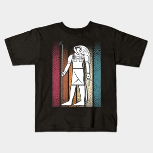 Vintage Retro God Ra, The Creator God of Ancient Egypt Kids T-Shirt